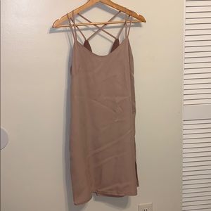 Pink spaghetti strap dress